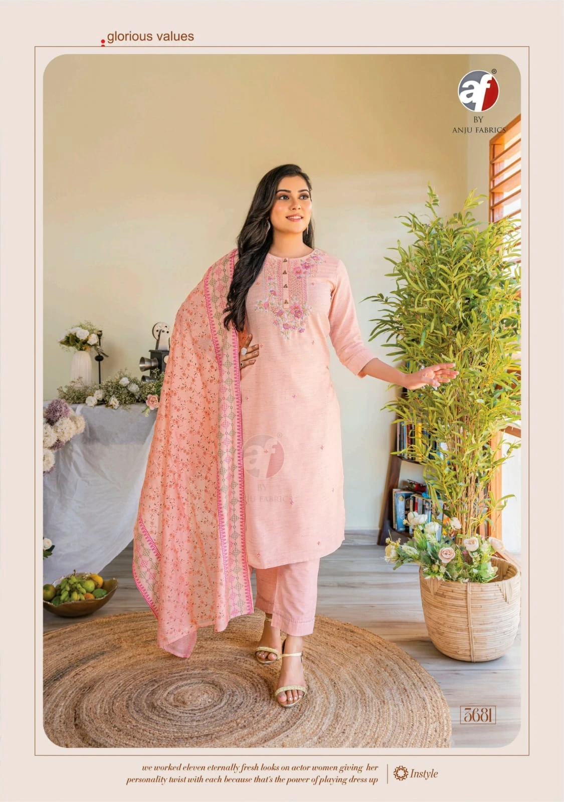 Anju Fabrics Cotton Crush Vol 3 Cotton Wholesale Fancy Readymade Salwar Suit Catalog — Wholesale Salwar Suits, Anju fabric wholesale from Surat — view 6